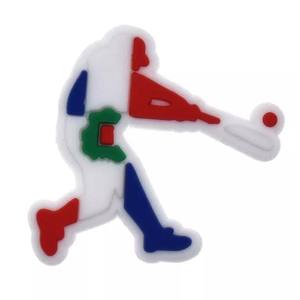 Breloques populaires en caoutchouc souple pour sabots, breloques DIY pour sacs et accessoires de pantoufles, décoration de chaussures drapeau <span class=keywords><strong>République</strong></span> <span class=keywords><strong>Dominicaine</strong></span> - Product Image 3