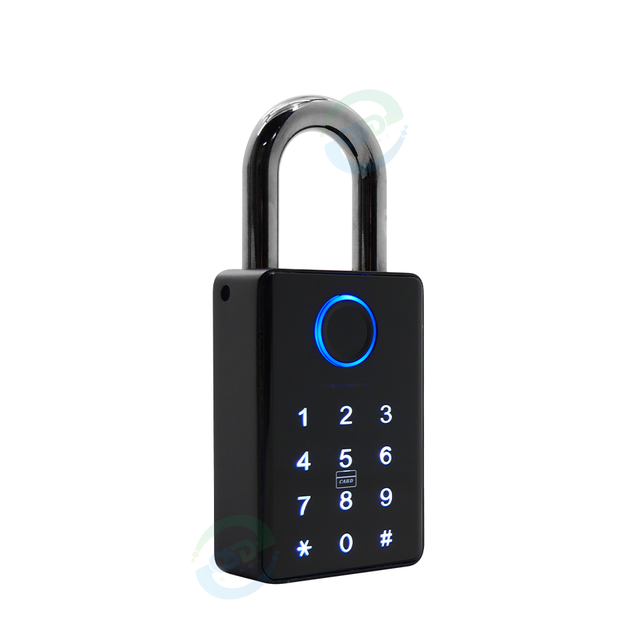 Tuya App Smart Padlock Waterproof Biometric Fingerprint Enhanced Security Digital Smart Door Lock
