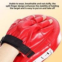 WOSWEIR Cible de frappe professionnelle en cuir PU pour MMA, Muay Thai, Taekwondo, Sanda, Arts Martiaux Thaïlandais, pour adultes et enfants, équipement d'entraînement
