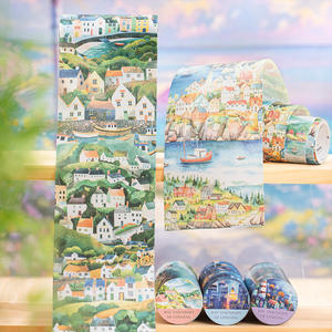 1 rollo de cinta de la serie Anhelo por días y noches de cinta de tema de paisaje de gran tamaño Manual - Product Image 1