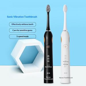 Brosse à dents électrique sonique rechargeable par induction, lévitation magnétique, 5 vitesses, puissante, pour adultes, vente en gros, étanche IPX7 - Product Image 3