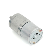 Moteur DC à aimant permanent 12 V 25 mm 6 V, petit moteur à engrenages à couple élevé, brosse, arbre de sortie central, pour ventilateur