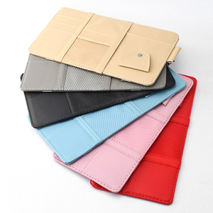 Автомобильный солнцезащитный козырек для хранения с несколькими карманами, аксессуары для салона автомобиля, очки, папка для хранения, сумка-держатель для ручек - Product Image 2