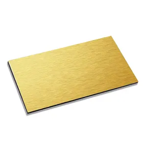Brushed Color High Quality Wall Cladding ACP Aluminum Composite Panel 4mm Thickness Brushed ACP