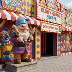 Statua da Giardino in Poliresina Stile Farsaio, Ornamento per Prato Durevole, Figurina da Giardino Dipinta a Mano Personalizzata - Product Image 4