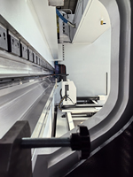 Presse plieuse CNC entièrement automatique 8+1 axes DA69T 600T6000, certifiée CE, robuste, noir et blanc, CNCColgar
