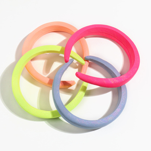Designer Bright Green Neon Hairband <strong>Hot</strong> <strong>Pink</strong> Padded <strong>Headband</strong> for Women - Product Image 4