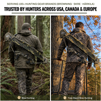GAF Housse de transport et de protection pour arc à poulies de 38 pouces, en tricot brossé, silencieuse, camouflage, pour la chasse au gros gibier
