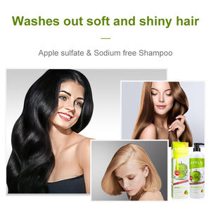 Shampoo capillaire à la pomme à base de plantes MOKERU, soin capillaire professionnel en salon, shampooing pour <span class=keywords><strong>cheveux</strong></span> <span class=keywords><strong>doux</strong></span> <span class=keywords><strong>et</strong></span> <span class=keywords><strong>brillants</strong></span>, effet volumateur - Product Image 3