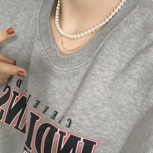 สร้อยคอเพชรเม็ดเดียวสุดหรู เงินแท้ S925 เครื่องประดับเบาสบาย ดูอ่อนเยาว์ สร้อยคอไข่มุกคาร์บอนสูง - Product Image 2