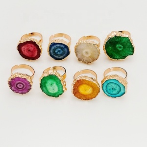 Heißer Verkauf natürlicher Achat steinringe verstellbarer <span class=keywords><strong>Ring</strong></span> für Männer und Frauen - Product Image 6