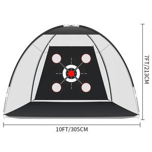 Filet d'entraînement de golf en plastique, facile à démonter, avec tige de swing, cible à quatre trous en tissu, herbe artificielle EVA blanche - Product Image 5