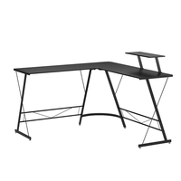 Prix usine haute qualité en forme de L 51 pouces bureau de jeu coin bureau d'ordinateur bureau debout réglable avec support de moniteur