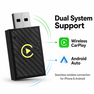 Mini Adaptador Inalámbrico CarPlay 2 en 1, Dongle Compacto Plug and Play para Sistemas CarPlay con Cable - Product Image 1