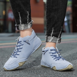 NUEVO Diseño Suela de goma de alta calidad Unisex Causal Walking Style Shoes Zapatillas de deporte de moda <span class=keywords><strong>para</strong></span> hombres Botas de cuero - Product Image 3