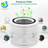 Filter Udara Pembersih Udara untuk Rumah Kompatibel dengan Levoit Core 300 P350 True HEPA Karbon Aktif 4 Pack Langsung dari Pabrik