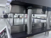 Presse de compression hydraulique manuelle pour le moulage et la vulcanisation de silicone, PTFE, TPE 30T, certifiée CE pour laboratoire