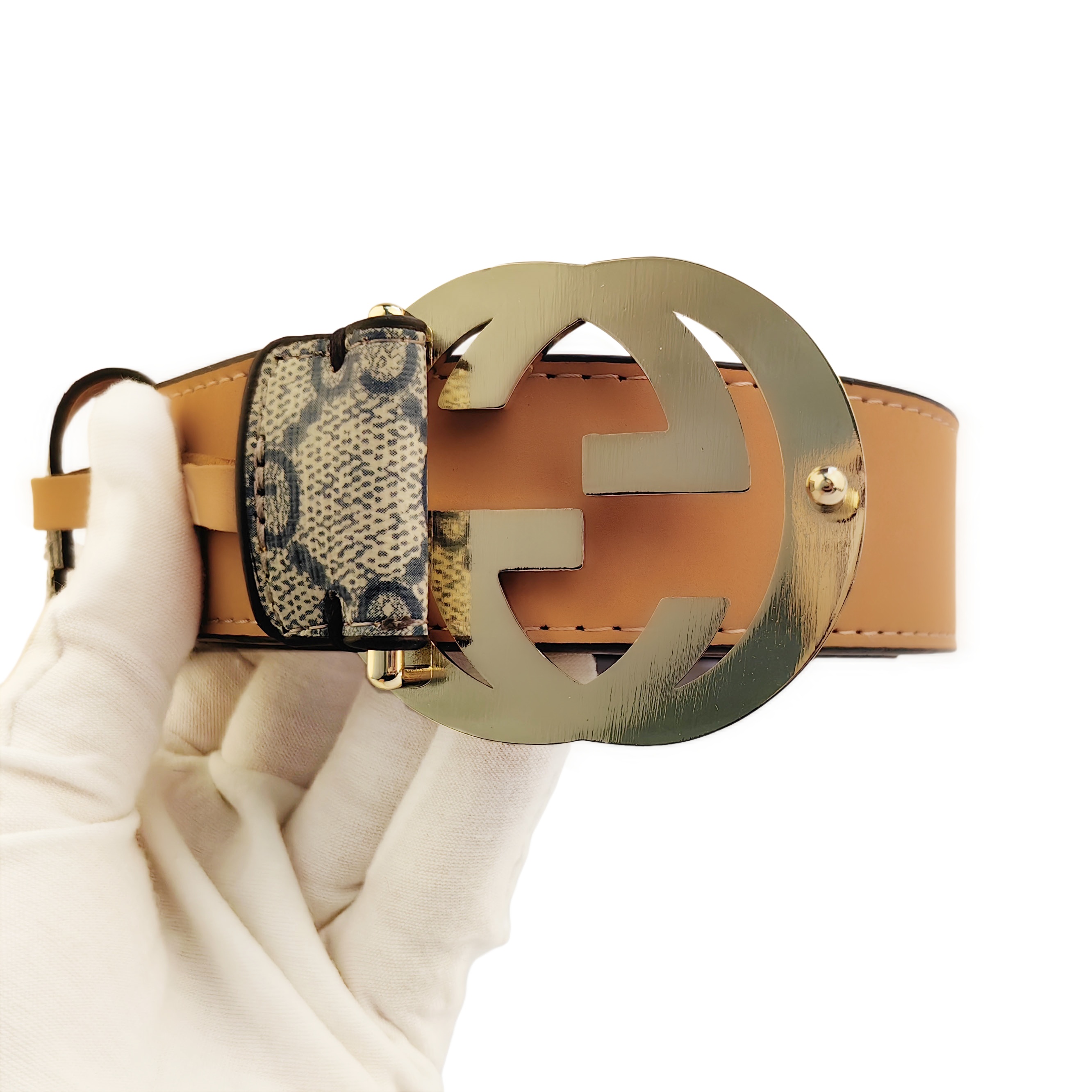3.8cmWhite-Golden buckle