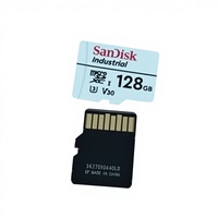 Carte mémoire industrielle MicroSDXC UHS-I SanDisk originale 128 Go SDSDQAF3-128G-I