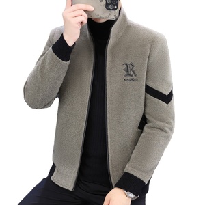 Chaqueta Bomber de Algodón Chenille Antipelusas para Hombre, Invierno 2025, Nueva Colección Streetwear, con Cremallera y Solapa, Forro Polar Grueso, Estilo Transfronterizo - Product Image 2