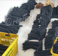 Originea 100% Cheveux Indiens Remy Faits Main Afro Kinky Dreadlock Extension Loc Crochet Tresses Cheveux