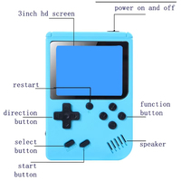 Console de jeu vidéo portable 400-en-1 avec écran 3,0 pouces, lecteur de jeux rétro classique, manette, cadeau pour enfants