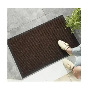 Gopher Striped Durable PVC Backed Suppliers Custom Good Price Outside Entrance Outdoor Indoor Door Mat