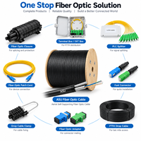 Câble à fibres optiques compact Mini ADSS 12/24 cœurs, léger, pour projets d'accès haut débit en extérieur
