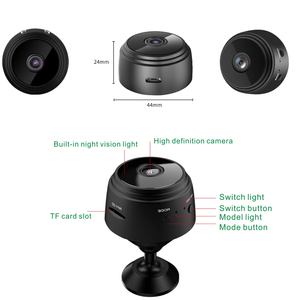 Caméras vidéo miniatures A9 portables, professionnelles, pour enfants, avec carte SD, webcam, vision nocturne, caméra de sécurité Wifi - Product Image 5