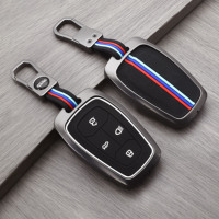 Carcasa protectora para llave de coche de aleación de Zinc de repuesto con 3 botones que brillan en la oscuridad para Indian Tata Tigor Tiago Xt NE XON Magic Indigo
