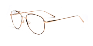 Thời trang mới người đàn ông trẻ đôi thanh hình vuông kim loại Kính mắt - Product Image 5