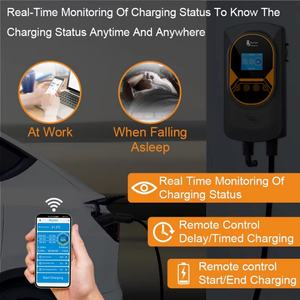 Station de recharge électrique pour véhicules électriques Feyree 50A compatible Tesla 12KW murale, état neuf pour la recharge de voitures - Product Image 3