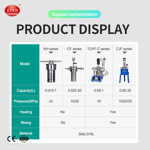 Reactor de Acero Inoxidable de 0.1, 0.25, 0.5 y 1 Litro, Recipientes de Reacción de Alta Presión, Mini Autoclave de Laboratorio - Product Image 6