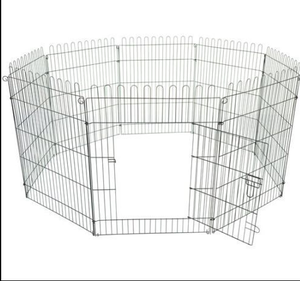 Gran oferta, corralito para perros <span class=keywords><strong>DIY</strong></span>, valla de red de hierro para gatos y animales pequeños, recinto seguro para mascotas con cierre de botón para juegos en interiores - Product Image 6