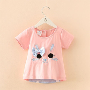 Nouveaux produits à la recherche de distributeurs : T-shirts pour enfants à manches courtes, imprimés, tricotés, écologiques, décontractés, pour l'été, vente en gros, Chine - Product Image 4