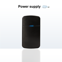 LUCKARM Sonnette sans fil cinétique noire auto-alimentée sans batterie étanche installation facile pour la maison