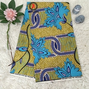 قماش شمع مطبوع بريق مزدوج نيجيريا الأكثر مبيعًا نسيج شمع بوليستر عالي الجودة مخصص لامع للغاية - Product Image 1