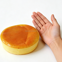 19cm Extra Großes Riesiges Rundes Brot PU Quetschspielzeug Simuliertes Lebensmittel Kuchen Ei Gebäck Langsam Zurückfederndes Squishy Stressabbau Fidget-Spielzeug