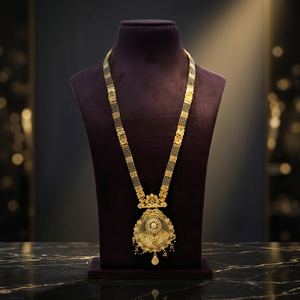 Wholesale Fashion 24K Gold Plated Jewelry Traditional Indian Wedding Jewelry Brass Gold Filled Long Pendant Mangalsutra Jewelry - Product Image 1
