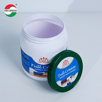 Pot en plastique PET blanc de 2200 ml de qualité alimentaire, avec bouchon à vis, impression personnalisée, pour poudre de protéines de lait, conteneurs recyclables, directement de l'usine
