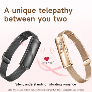 Pulsera Inteligente sin Pantalla para Parejas, Monitor de Frecuencia Cardíaca y Oxígeno en Sangre <span class=keywords><strong>24H</strong></span>, 45 Días de Autonomía, Resistente al Agua - Product Image 4