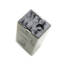 AC 110V 220V 380V Tombol Putar Penundaan Daya DPDT 5S 10S 30S 60S 3M 5M 10M 30M Timer Relay Waktu H3Y-2 Dengan Basis D455