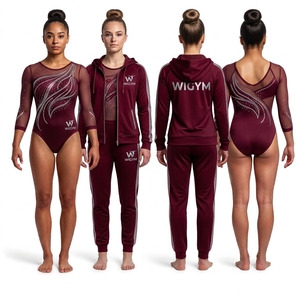 Justaucorps de gymnastique personnalisé vert émeraude pour filles, coupe ajustée, bretelles fines, en Spandex/Coton, léger, respirant, pour compétition All Star, OEM - Product Image 3