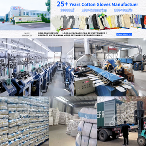 Guantes de Trabajo de Punto de Algodón Más Baratos con Logotipo Personalizado de <span class=keywords><strong>40g</strong></span> 50g, Guantes de Seguridad de Punto Blancos, Negros, Grises y Rojos - Product Image 5