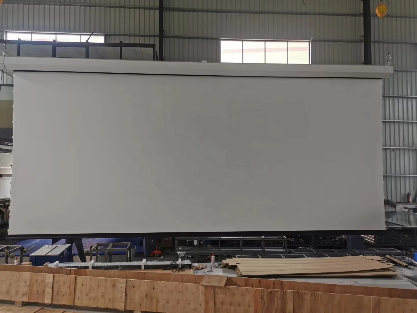 300 "pantalla del proyector motorizado de gran tamaño de pantalla de proyección de fabricación de China