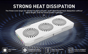 Coolcold — refroidisseur pour <span class=keywords><strong>ordinateur</strong></span> <span class=keywords><strong>portable</strong></span>, <span class=keywords><strong>ventilateur</strong></span> de bureau, à LED RGB réglable, avec câble USB <span class=keywords><strong>silencieux</strong></span> - Product Image 6