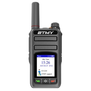 Radio PTT globale longue portée 5000 km, talkie-walkie 4G avec carte SIM ETMY ET-C65, prend en charge 600 groupes avec GPS - Product Image 1