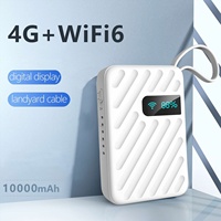Routeur WiFi 4G LTE portable avec batterie externe et emplacement pour carte SIM, 1000 mAh, 150 Mbps, point d'accès haute vitesse pour les voyages et la maison