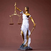 MUSI Statue de la Justice en Bronze grandeur nature très populaire, 3 pieds, moule pour décoration intérieure
