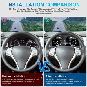 Écran virtuel de 12,3 pouces pour tableau de bord numérique de voiture, tachymètre LCD, cockpit virtuel pour Nissan Skyline 2013-2020 - Product Image 4
